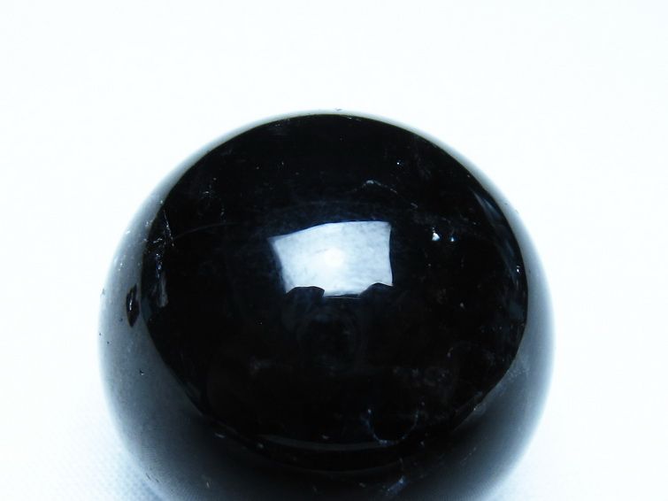 モリオン 丸玉 黒水晶 丸玉 35mm スフィア 置物 原石 141-7481 【sold out】