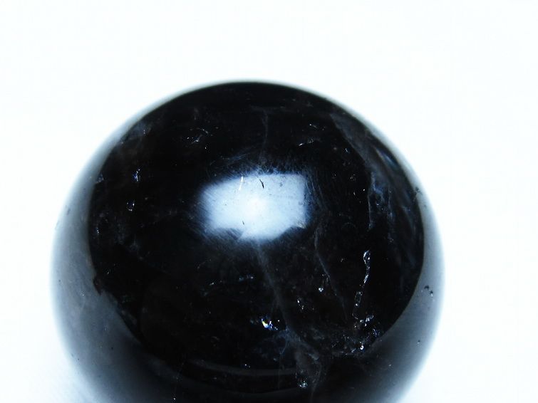モリオン 丸玉 黒水晶 丸玉 35mm スフィア 置物 原石 141-7485