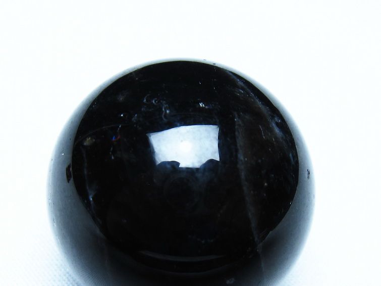 モリオン 丸玉 黒水晶 丸玉 35mm スフィア 置物 原石 141-7492