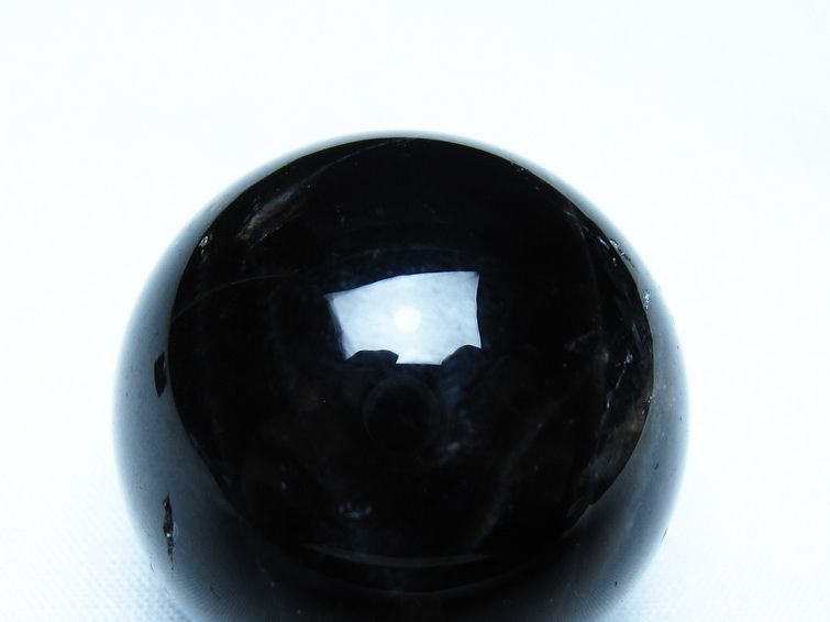 モリオン 丸玉 黒水晶 丸玉 34mm スフィア 置物 原石 141-7494