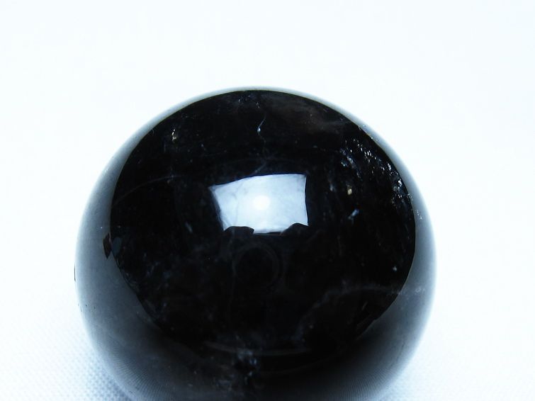 モリオン 丸玉 黒水晶 丸玉 34mm スフィア 置物 原石 141-7497