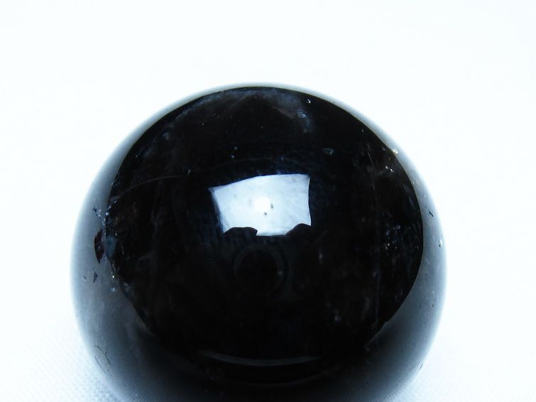 モリオン 丸玉 黒水晶 丸玉 34mm スフィア 置物 原石 141-7498 【sold out】