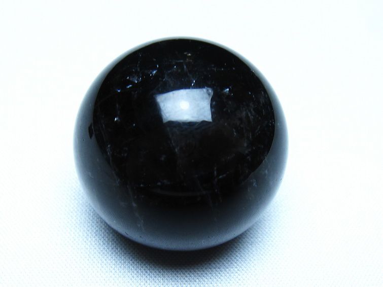 モリオン 丸玉 黒水晶 丸玉 34mm スフィア 置物 原石 141-7499