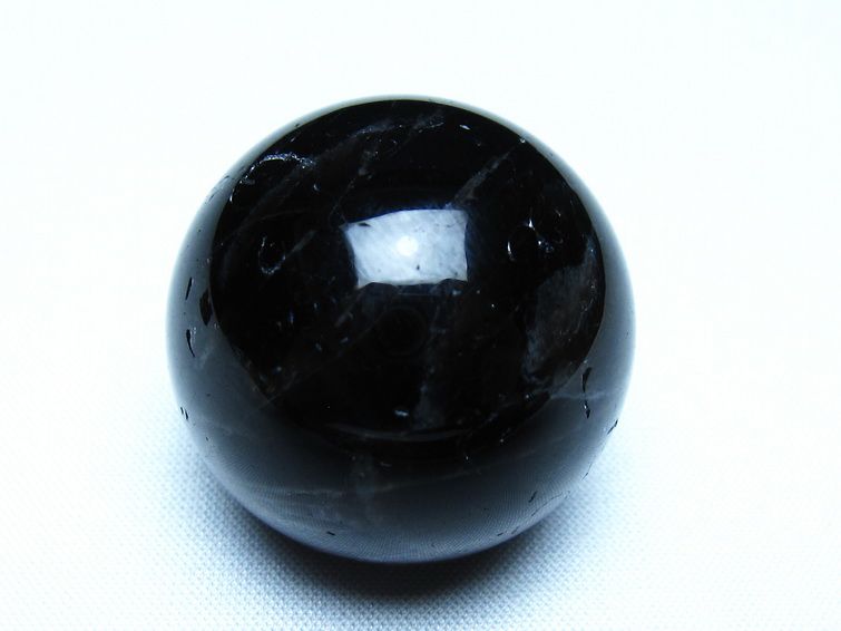 モリオン 丸玉 黒水晶 丸玉 34mm スフィア 置物 原石 141-7500