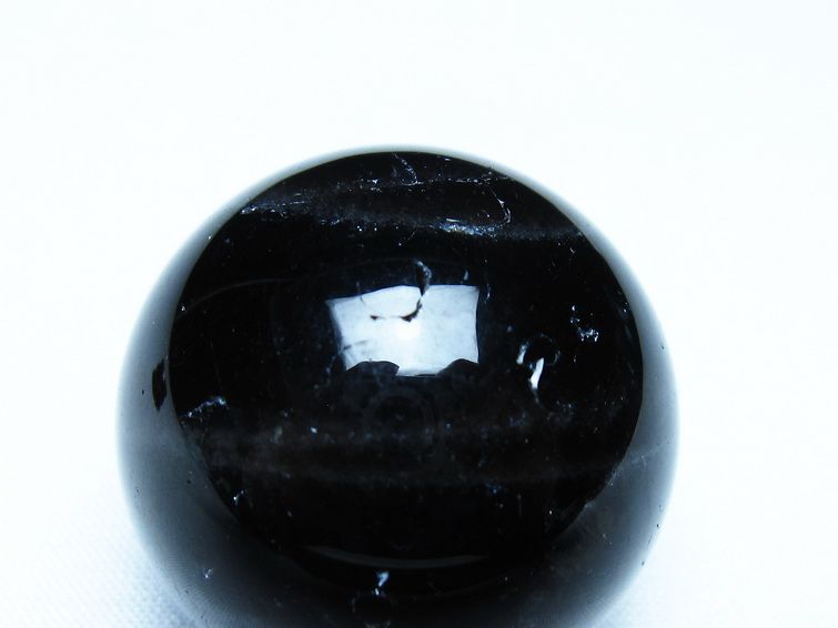 モリオン 丸玉 黒水晶 丸玉 34mm スフィア 置物 原石 141-7501