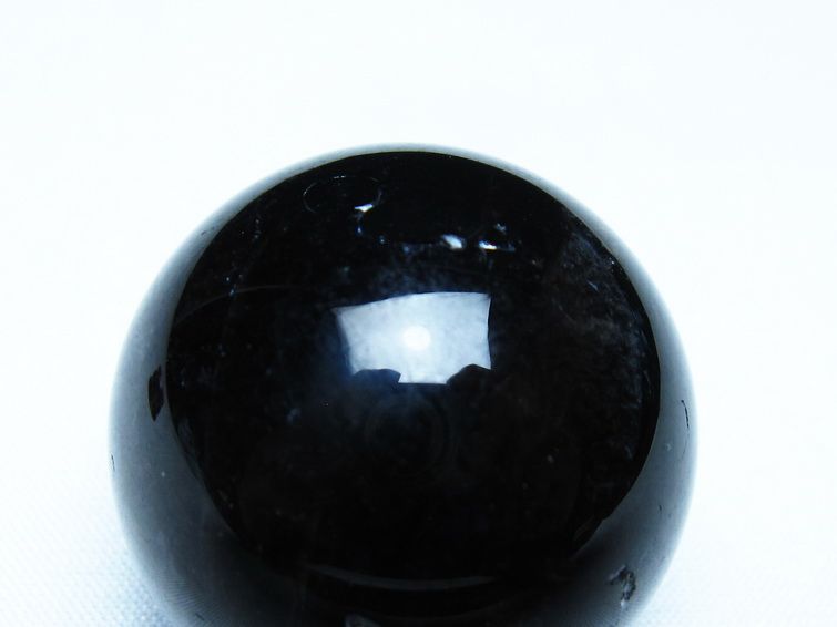 モリオン 丸玉 黒水晶 丸玉 34mm スフィア 置物 原石 141-7502