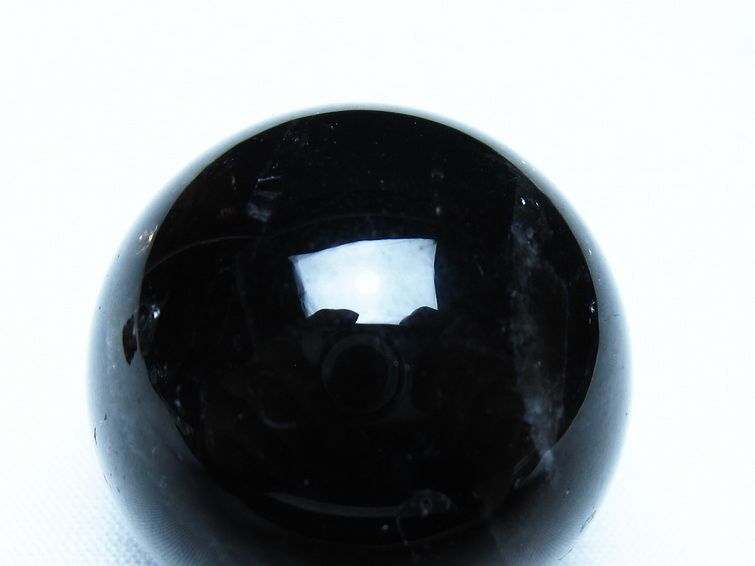 モリオン 丸玉 黒水晶 丸玉 34mm スフィア 置物 原石 141-7504