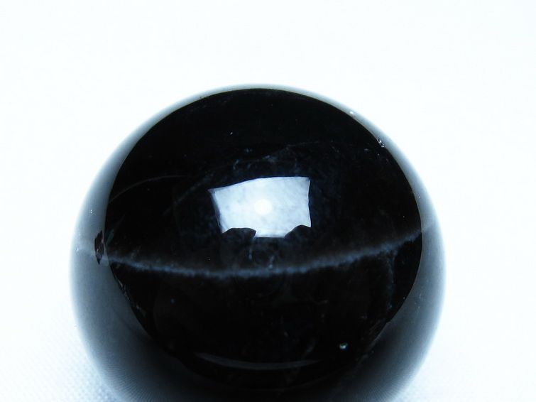 モリオン 丸玉 黒水晶 丸玉 34mm スフィア 置物 原石 141-7506