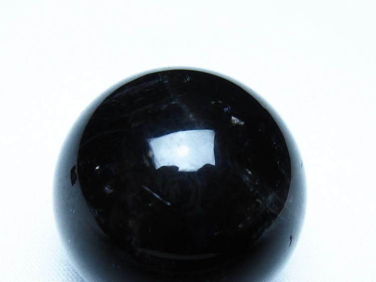 モリオン 丸玉 黒水晶 丸玉 34mm スフィア 置物 原石 141-7507 【sold out】