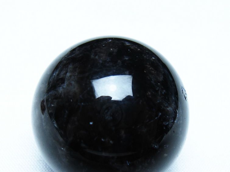 モリオン 丸玉 黒水晶 丸玉 34mm スフィア 置物 原石 141-7513