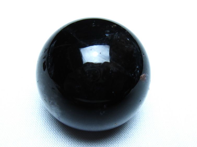 モリオン 丸玉 黒水晶 丸玉 34mm スフィア 置物 原石 141-7515