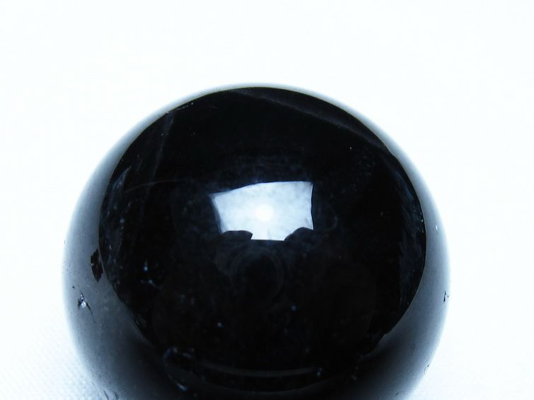 モリオン 丸玉 黒水晶 丸玉 34mm スフィア 置物 原石 141-7516
