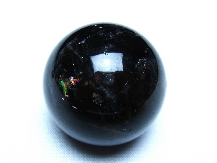 モリオン 丸玉 黒水晶 丸玉 34mm スフィア 置物 原石 141-7520 [sold out]