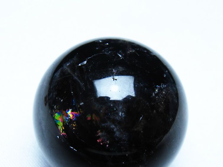 モリオン 丸玉 黒水晶 丸玉 34mm スフィア 置物 原石 141-7520 [sold out]