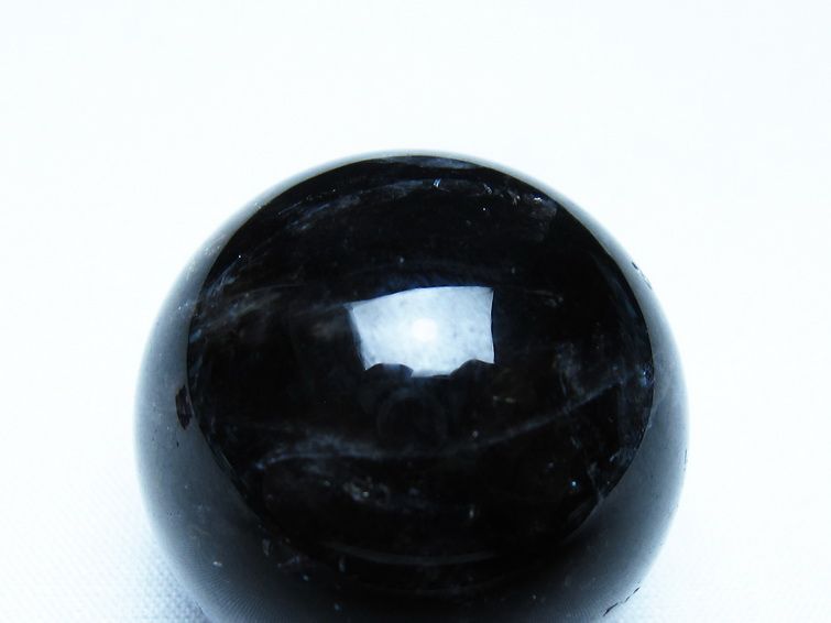 モリオン 丸玉 黒水晶 丸玉 34mm スフィア 置物 原石 141-7521
