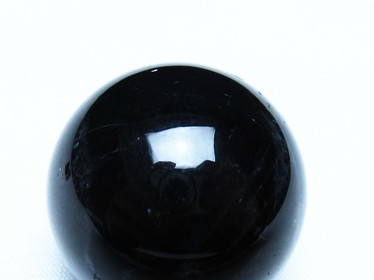 モリオン 丸玉 黒水晶 丸玉 34mm スフィア 置物 原石 141-7523