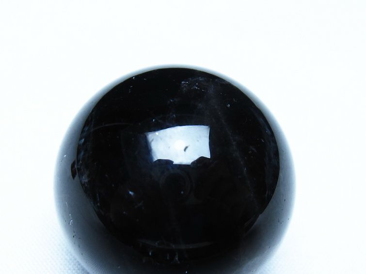 モリオン 丸玉 黒水晶 丸玉 34mm スフィア 置物 原石 141-7524