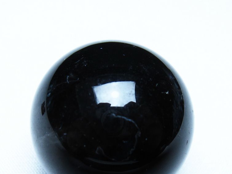 黒水晶 丸玉 モリオン 丸玉 34mm スフィア 置物 原石 141-7527 【sold out】