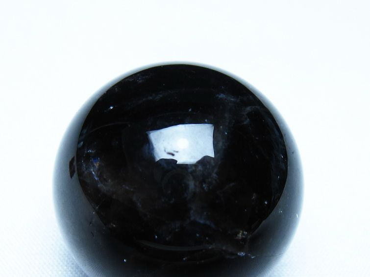 黒水晶 丸玉 モリオン 丸玉 34mm スフィア 置物 原石 141-7529