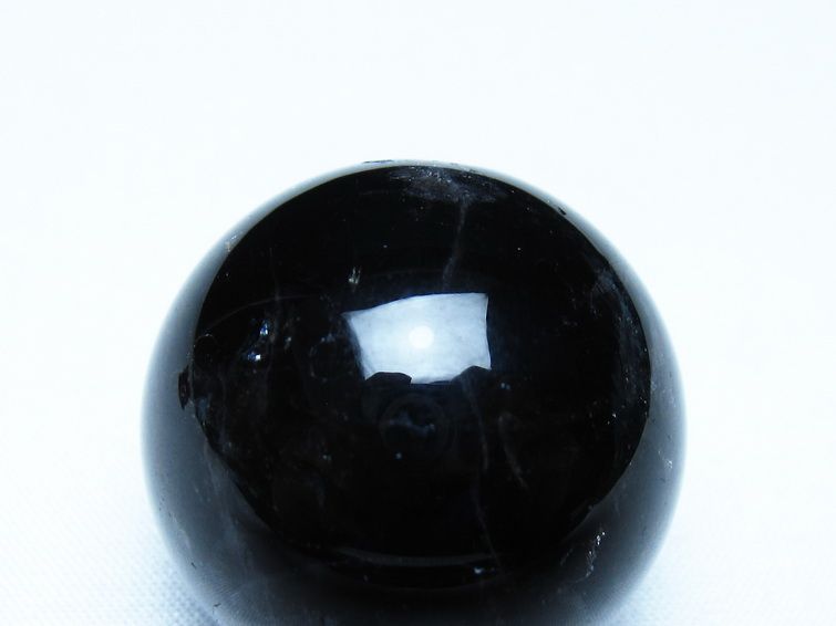 黒水晶 丸玉 モリオン 丸玉 34mm スフィア 置物 原石 141-7532
