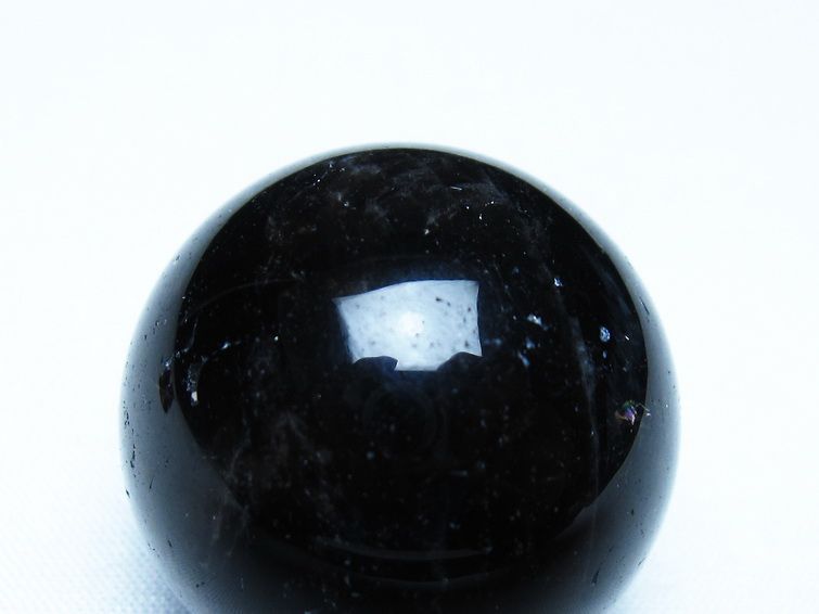 黒水晶 丸玉 モリオン 丸玉 33mm スフィア 置物 原石 141-7533