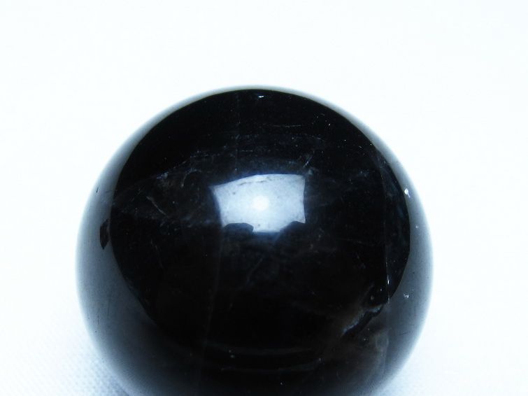 黒水晶 丸玉 モリオン 丸玉 33mm スフィア 置物 原石 141-7538 [sold out]