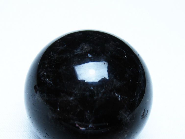 黒水晶 丸玉 モリオン 丸玉 34mm スフィア 置物 原石 141-7539