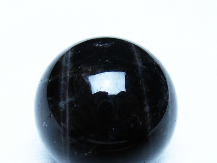 黒水晶 丸玉 モリオン 丸玉 34mm スフィア 置物 原石 141-7540