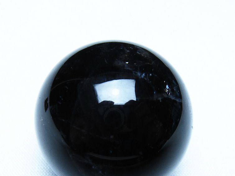 黒水晶 丸玉 モリオン 丸玉 34mm スフィア 置物 原石 141-7541