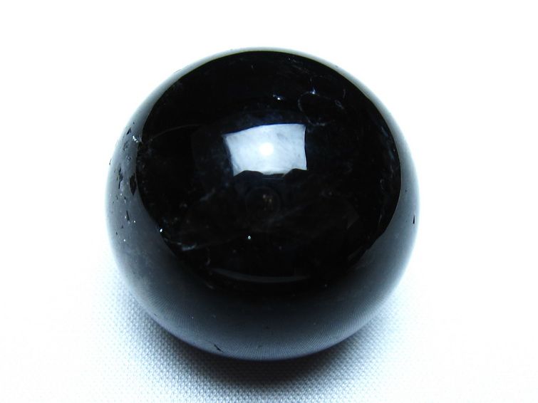 黒水晶 丸玉 モリオン 丸玉 34mm スフィア 置物 原石 141-7546