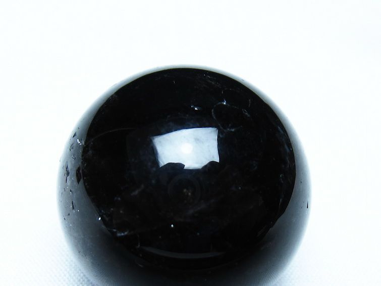 黒水晶 丸玉 モリオン 丸玉 34mm スフィア 置物 原石 141-7546