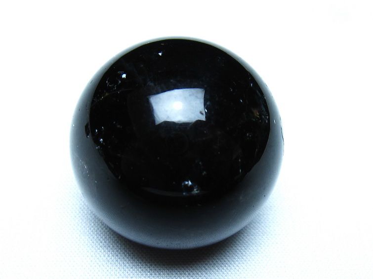 黒水晶 丸玉 モリオン 丸玉 34mm スフィア 置物 原石 141-7547