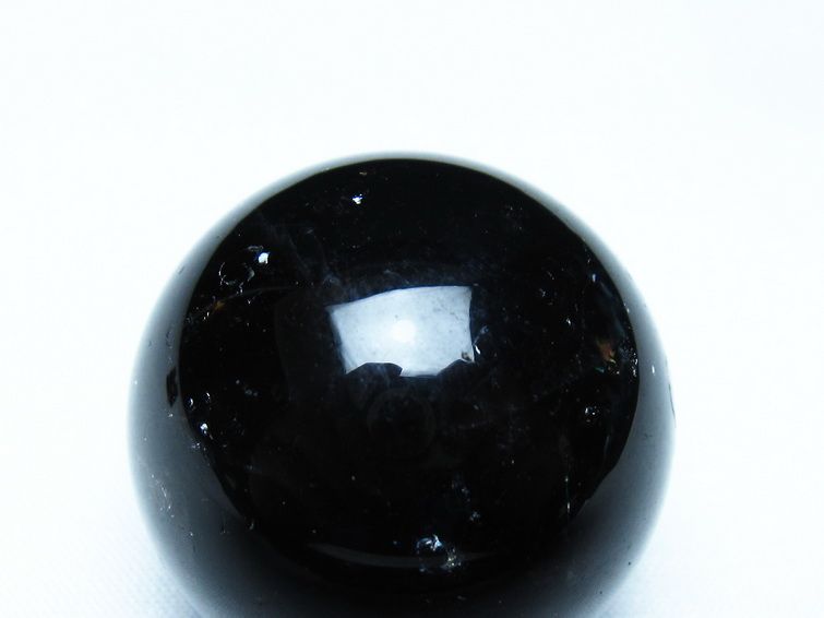 黒水晶 丸玉 モリオン 丸玉 34mm スフィア 置物 原石 141-7547