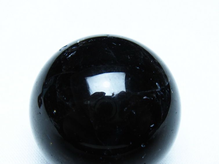 黒水晶 丸玉 モリオン 丸玉 34mm スフィア 置物 原石 141-7549