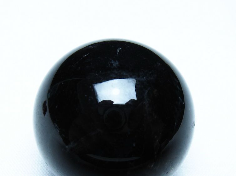 黒水晶 丸玉 モリオン 丸玉 34mm スフィア 置物 原石 141-7550 【sold out】