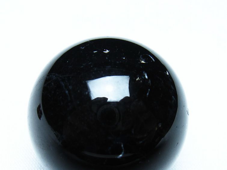 黒水晶 丸玉 モリオン 丸玉 34mm スフィア 置物 原石 141-7552