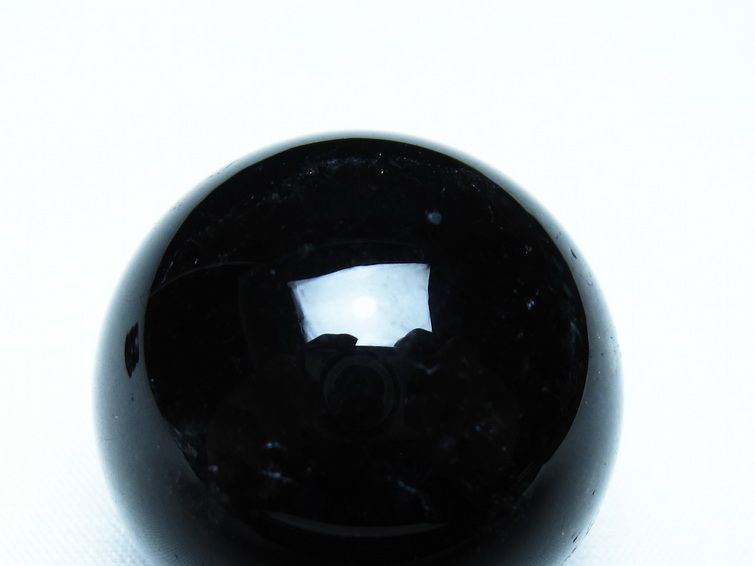 黒水晶 丸玉 モリオン 丸玉 34mm スフィア 置物 原石 141-7554 【sold out】