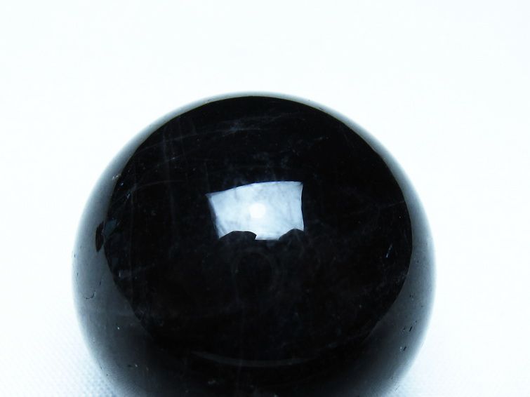 黒水晶 丸玉 モリオン 丸玉 34mm スフィア 置物 原石 141-7557