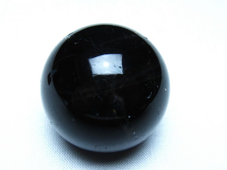 黒水晶 丸玉 モリオン 丸玉 34mm スフィア 置物 原石 141-7560