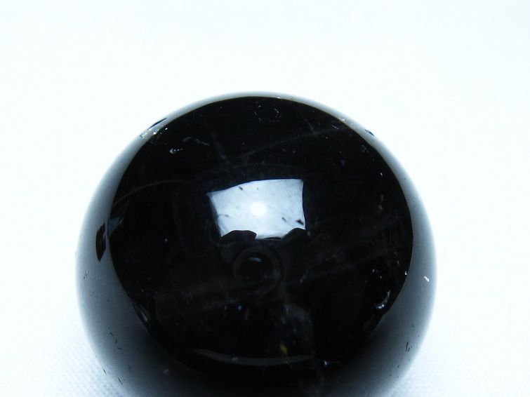 黒水晶 丸玉 モリオン 丸玉 34mm スフィア 置物 原石 141-7560