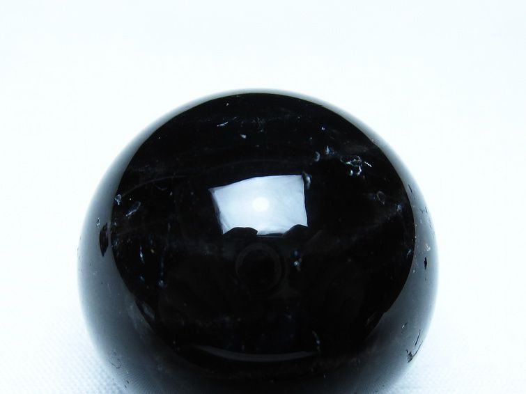 黒水晶 丸玉 モリオン 丸玉 35mm スフィア 置物 原石 141-7561