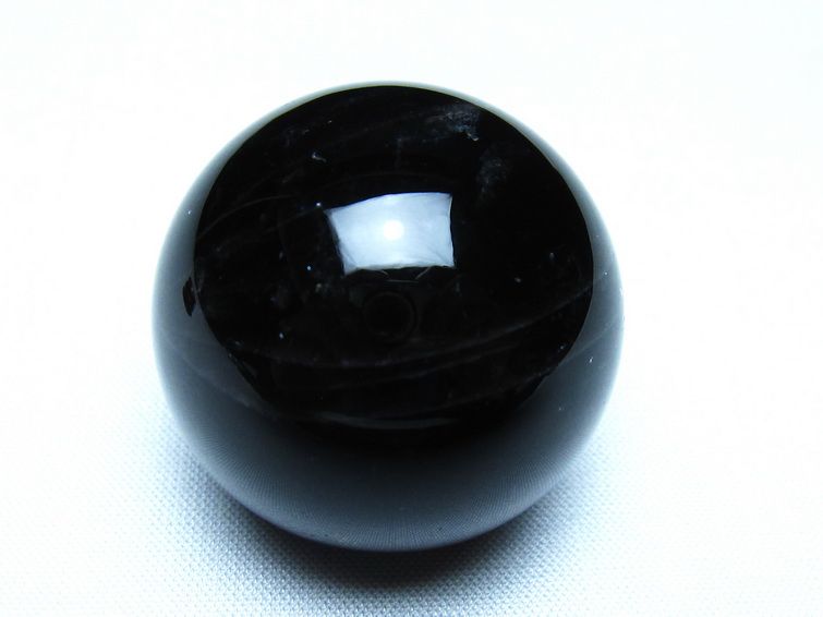 黒水晶 丸玉 モリオン 丸玉 35mm スフィア 置物 原石 141-7563 【sold out】