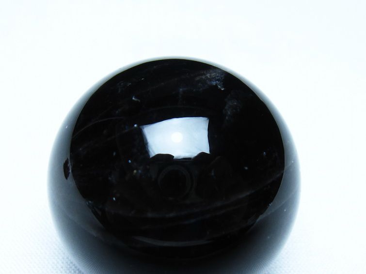 黒水晶 丸玉 モリオン 丸玉 35mm スフィア 置物 原石 141-7563 【sold out】