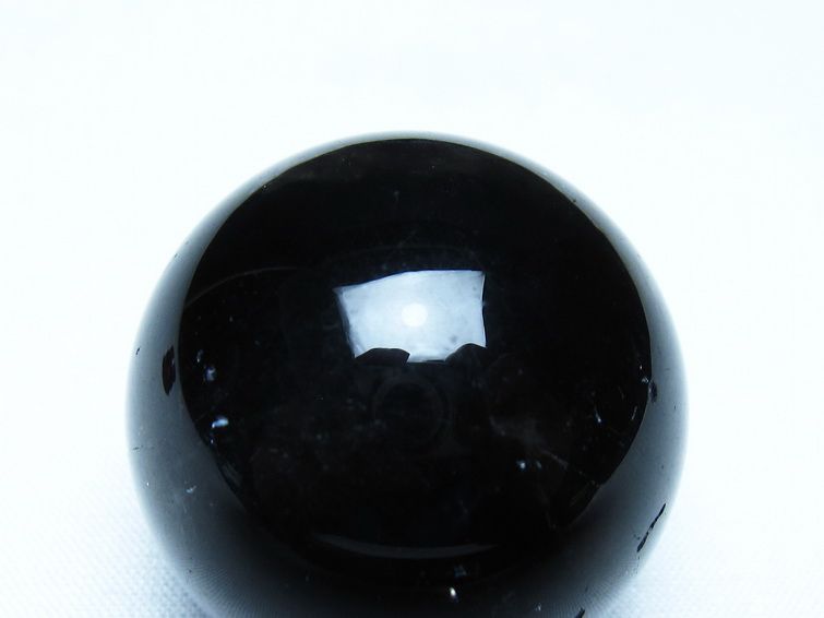 黒水晶 丸玉 モリオン 丸玉 35mm スフィア 置物 原石 141-7564