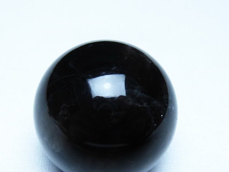 黒水晶 丸玉 モリオン 丸玉 35mm スフィア 置物 原石 141-7567 【sold out】