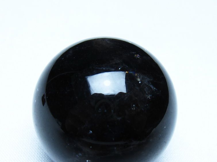 黒水晶 丸玉 モリオン 丸玉 35mm スフィア 置物 原石 141-7568