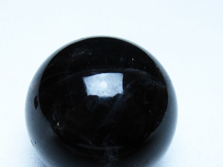 黒水晶 丸玉 モリオン 丸玉 35mm スフィア 置物 原石 141-7569 【sold out】