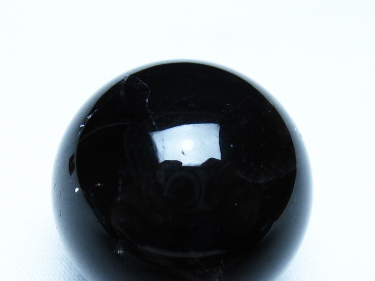 黒水晶 丸玉 モリオン 丸玉 35mm スフィア 置物 原石 141-7570