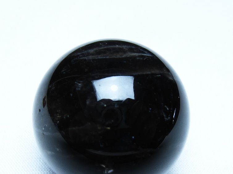 黒水晶 丸玉 モリオン 丸玉 35mm スフィア 置物 原石 141-7575 【sold out】