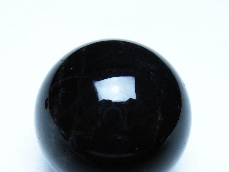 黒水晶 丸玉 モリオン 丸玉 35mm スフィア 置物 原石 141-7576